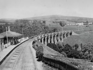 Stazione di Ivybridge e Viadotto, Devon circa il 1890