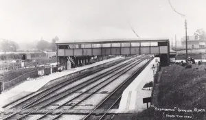 Stazione di Badminton, Gloucestershire circa il 1903