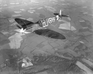 Macchinetta di caccia Spitfire VB del 92º squadrone aereo