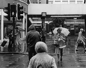 Monochrome City Scene Stampe: 10185384