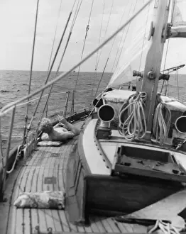 Vintage Sailing Vessel Stampe: 10190293