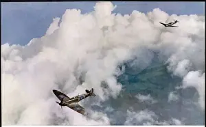 La Me 109 contro la Super Puma (Nota: La versione corretta è "contro lSpitfire")