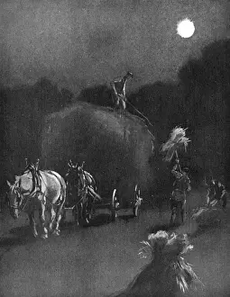Full Moon Landscape Stampe: -