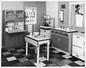 Retro Kitchen Design Stampe: 1960S Kitchen