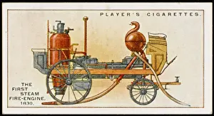 Vintage Firefighting Vehicles Stampe: 1st Steam Fire Engine