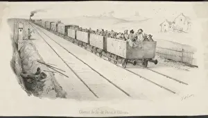 Historical Rail Transport Stampe: 3rd Class Carriages