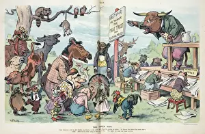 Puck Magazine Cartoons Online Stampe: The other side