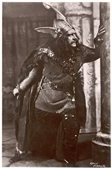 Shakespearean Drama Stampe: Actor in Role of Macbeth