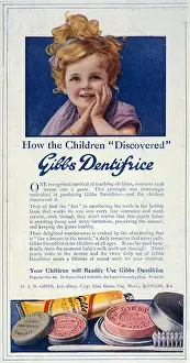 Early 20th Century Adverts Stampe: Advert / Gibbs Toothpaste