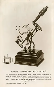 Microscope History Stampe: Adams Universal Microscope
