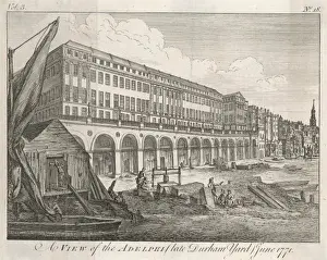 Thames River Views London Stampe: The Adelphi in 1771
