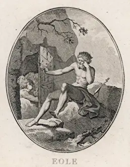Ancient Greek Gods And Goddesses Stampe: AEOLUS