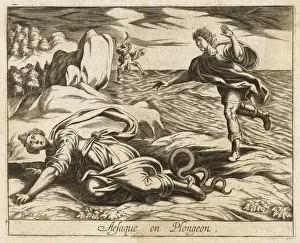 Classical Historical Art Stampe: Aesach & Alixirhoe