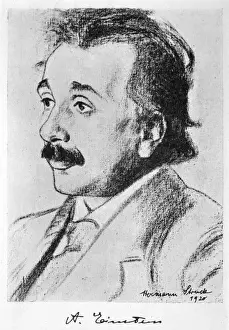 Stampe di Fisico tedesco nato nel 1920, Albert Einstein Inventori E Scienziati Famosi Stampe: Einstein Albert