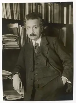 Albert Einstein Portrait Stampe: Albert Einstein, theoretical physicist