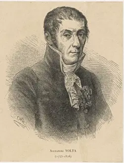 18th Century Scientist Stampe: Alessandro Volta