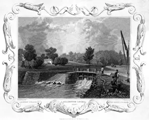 Historic Kent Landmarks Stampe: Allington Locks