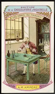 Mathematician Scientist Stampe: Ampere at Work