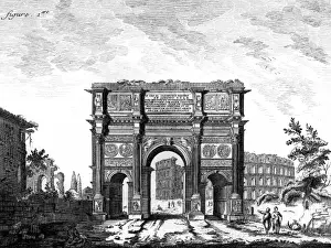 Ancient Rome Landmarks Stampe: Arch of Constantine / Rome
