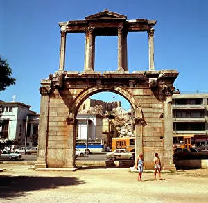 Athens Landmarks Stampe: Arch of Hadrian