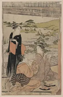 Antique Japanese Woodcuts Stampe: Archery