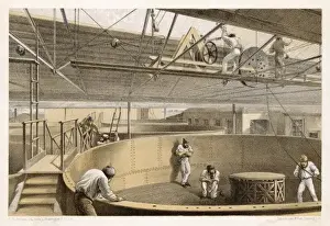 Great Eastern Ship Stampe: Atlantic Cable Coiled