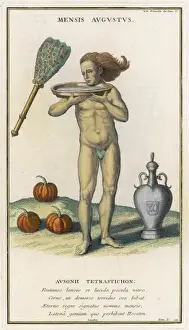 Roman Emperor Augustus Stampe: August C18Th