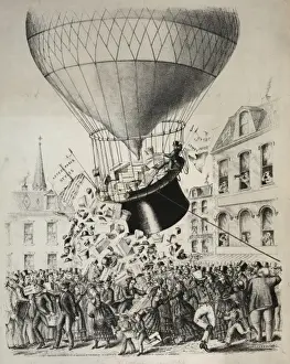 Antique Circus Posters Stampe: Balloon show bill
