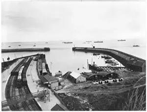 Stampe di Porto Barry Ferrovia Stampe: Porto di Barry - 1925