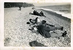 Devon England Landmarks Stampe: The Beach, Branscombe, Devon
