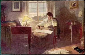 Ludwig van Beethoven che componeva
