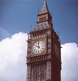 Parlamento Stampe: Il viso dell'orologio di Big Ben. Westminster, Londra.