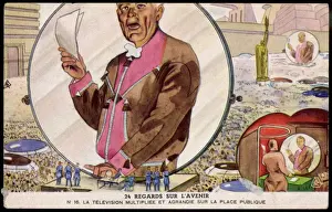 Historical Science Inventions Stampe: Big-Screen Broadcasting