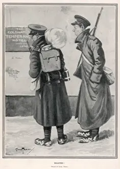 British Soldiers In WWI Stampe: BILLETED