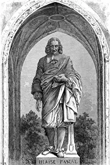 Historical Figures In France Stampe: Blaise Pascal (Statue)