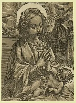 Religious Iconography Prints Stampe: The Blessed Virgin