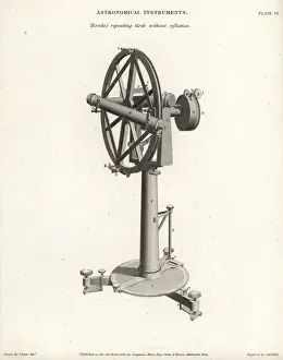 Historical Astronomy Stampe: Bordas repeating circle without reflection