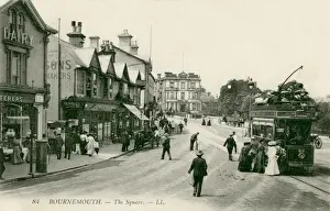 Dorset Seaside Town Stampe: Bournemouth. The Square