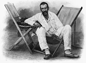 Pierre Savorgnan De Brazza Stampe: Brazza in Deckchair