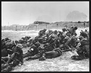 Normandy Landings 1944 Stampe: British on Beach