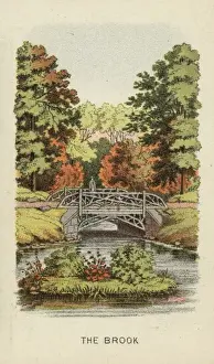Vintage Bridge Images Stampe: The brook