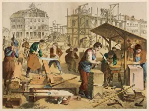 Francia Stampe: Cittadini che lavorano