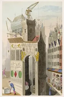 Historical Building Designs Stampe: Building Construction