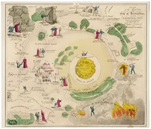 Vanity Fair Illustration Stampe: Bunyan / Pilgrims Map