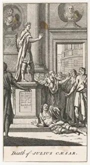 Julius Caesar Death Scene Stampe: Caesar Assassinated