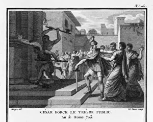 Ancient Rome Politics Stampe: Caesar in Rome