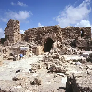 Archaeological Site In Israel Stampe: Caesarea / Crusaders gate