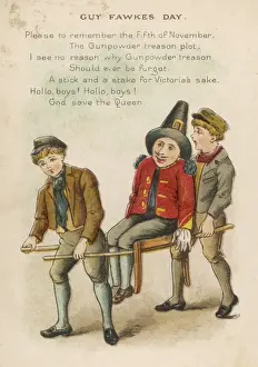 Guy Fawkes Night Stampe: Carrying the Guy