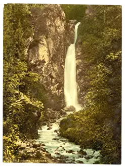 Historical Photochrom Prints Stampe: Cascade de Dare