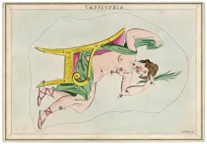 Grafici Stellari Stampe: Carta stellare di Cassiopea